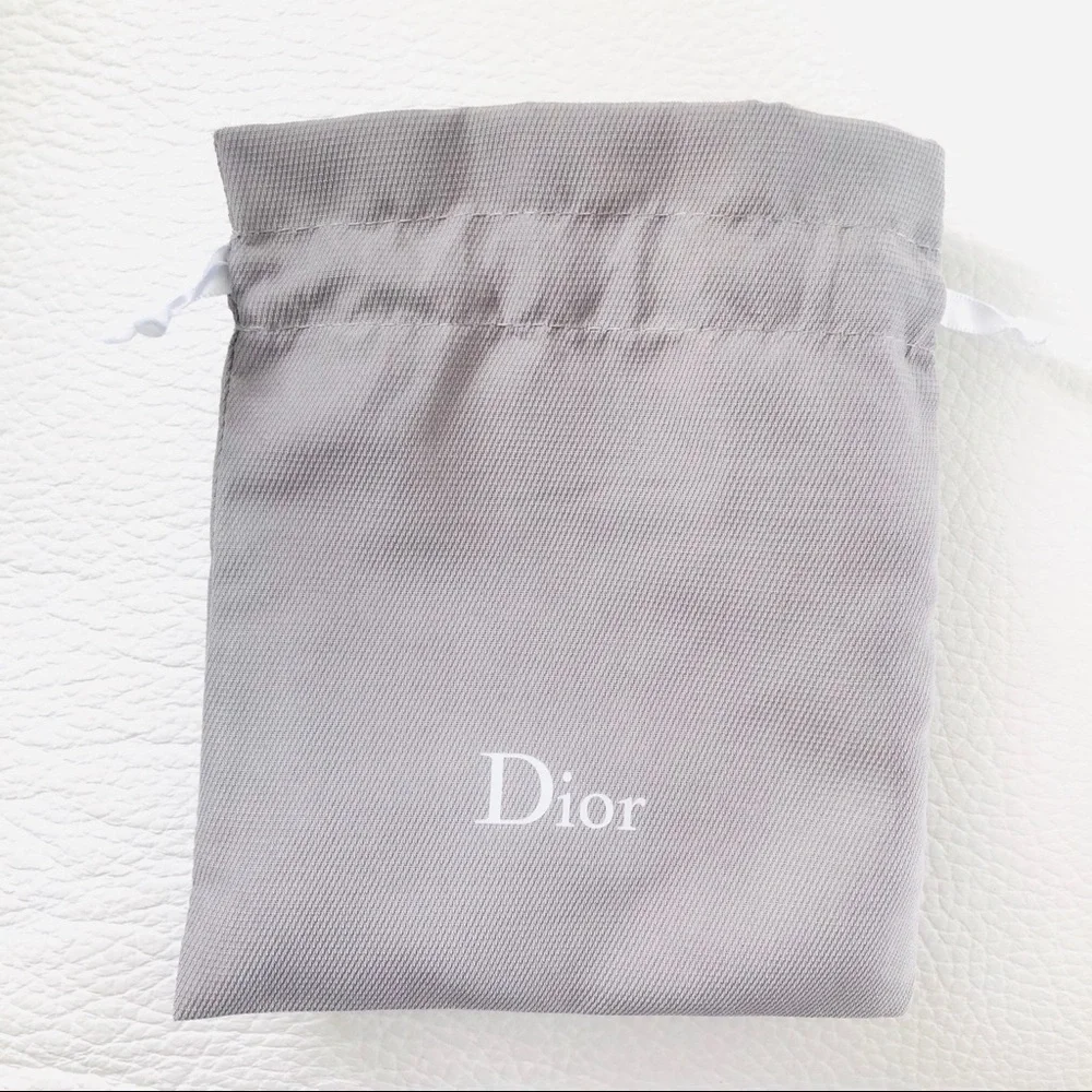 Dior Small Grey Fabric Pouch